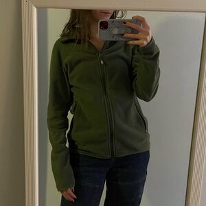 REI Army Green Fleece Jacket